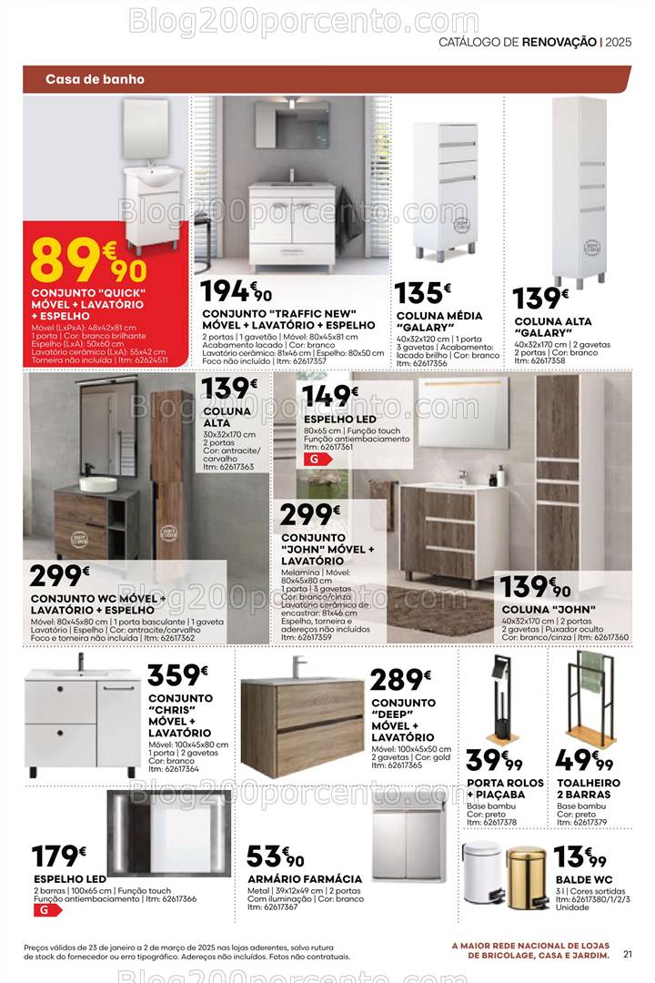Antevisão Folheto BRICOMARCHÉ Renovação Promoções 23 janeiro a 2 março