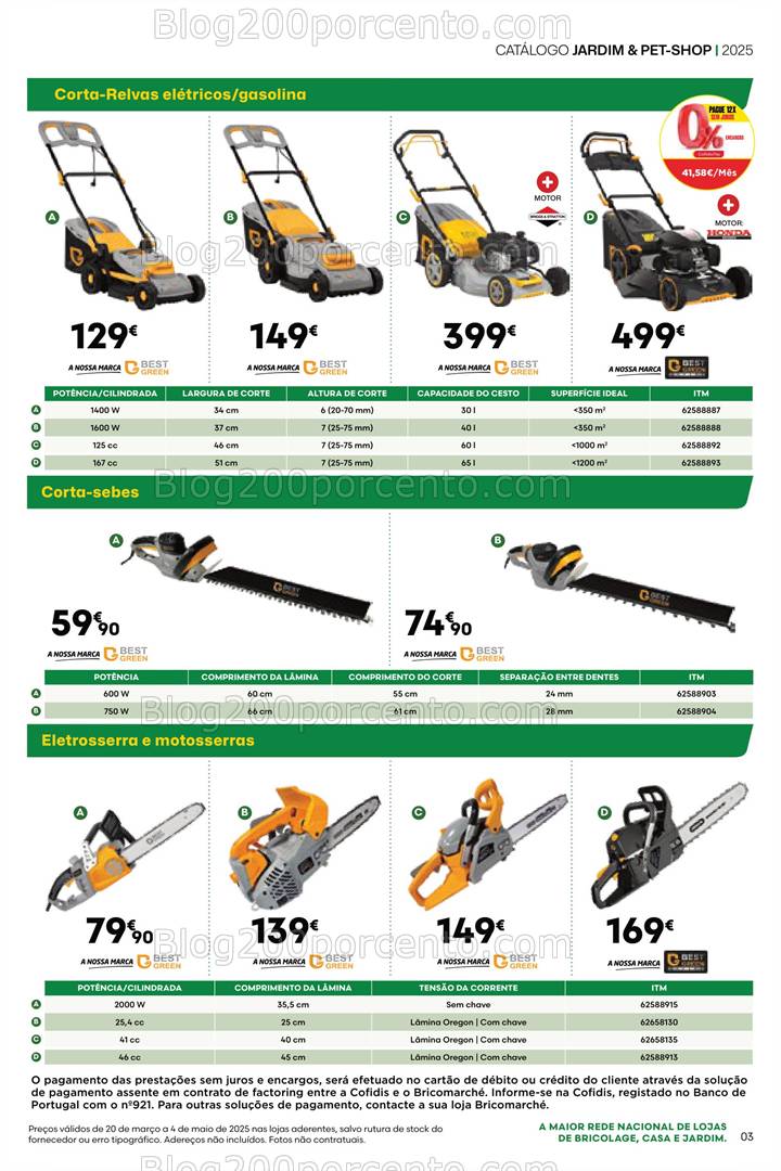 Antevisão Folheto BRICOMARCHÉ Especial Jardim e Pet-Shop Promoções de 20 março a 4 maio