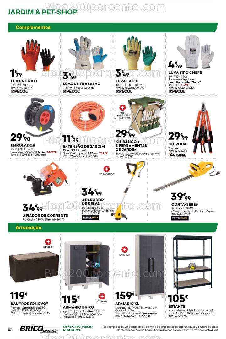 Antevisão Folheto BRICOMARCHÉ Especial Jardim e Pet-Shop Promoções de 20 março a 4 maio