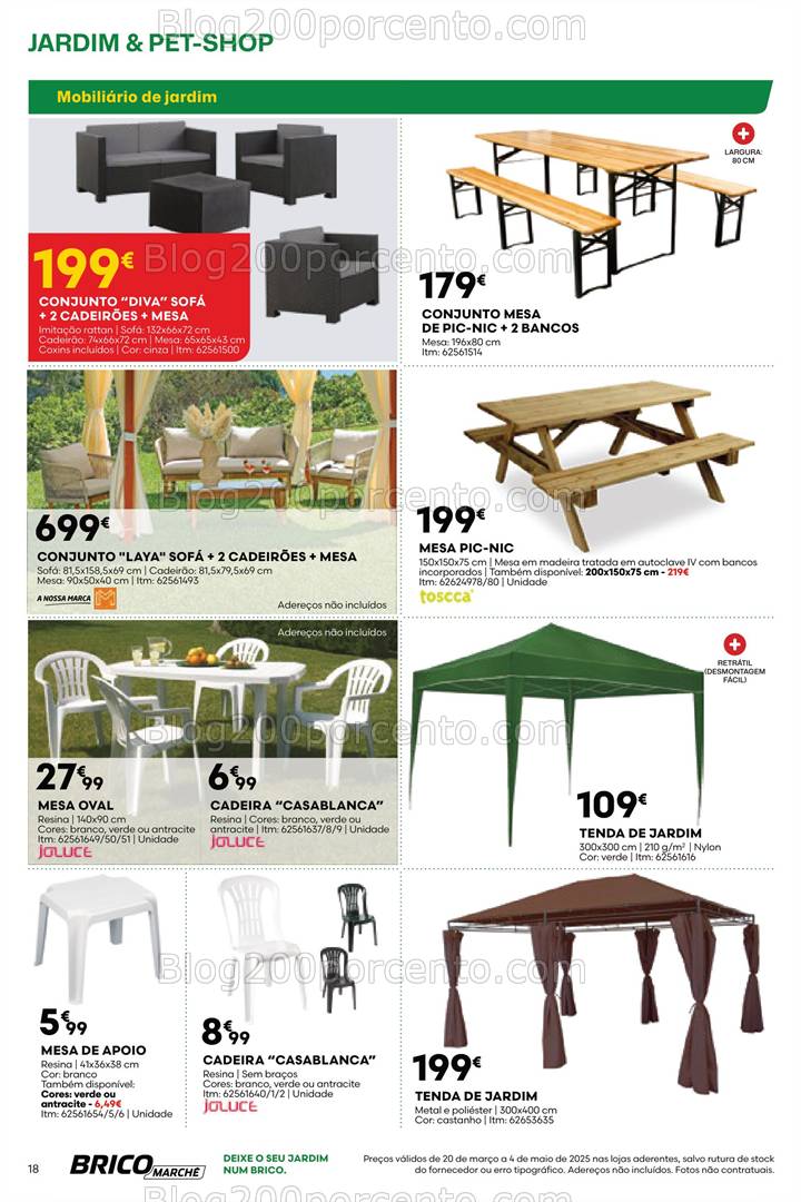 Antevisão Folheto BRICOMARCHÉ Especial Jardim e Pet-Shop Promoções de 20 março a 4 maio