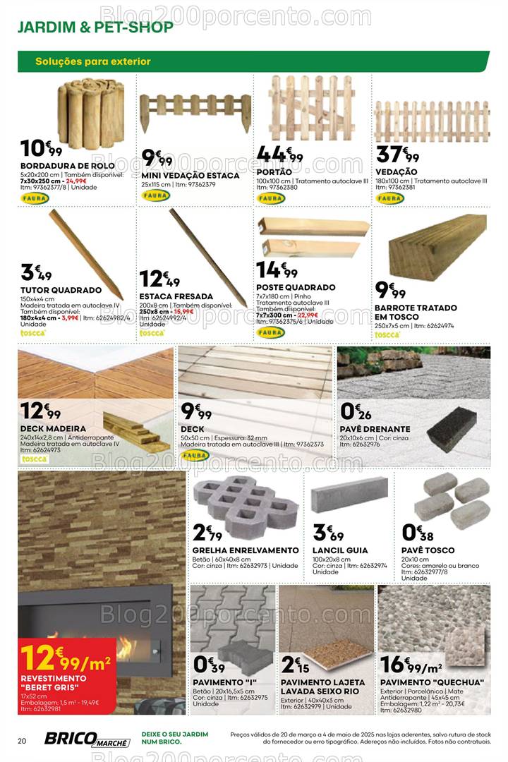 Antevisão Folheto BRICOMARCHÉ Especial Jardim e Pet-Shop Promoções de 20 março a 4 maio