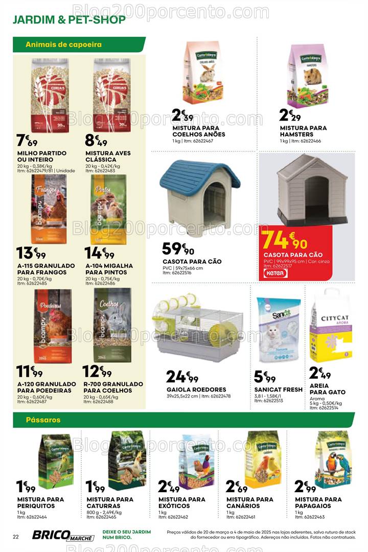 Antevisão Folheto BRICOMARCHÉ Especial Jardim e Pet-Shop Promoções de 20 março a 4 maio