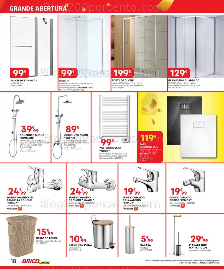 Antevisão Folheto BRICOMARCHÉ Abertura Faro Promoções de 25 julho a 11 agosto