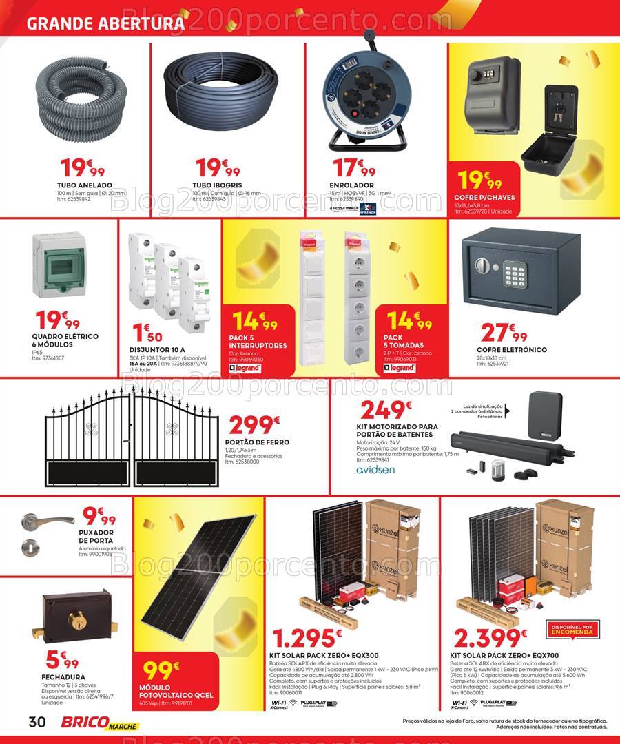 Antevisão Folheto BRICOMARCHÉ Abertura Faro Promoções de 25 julho a 11 agosto