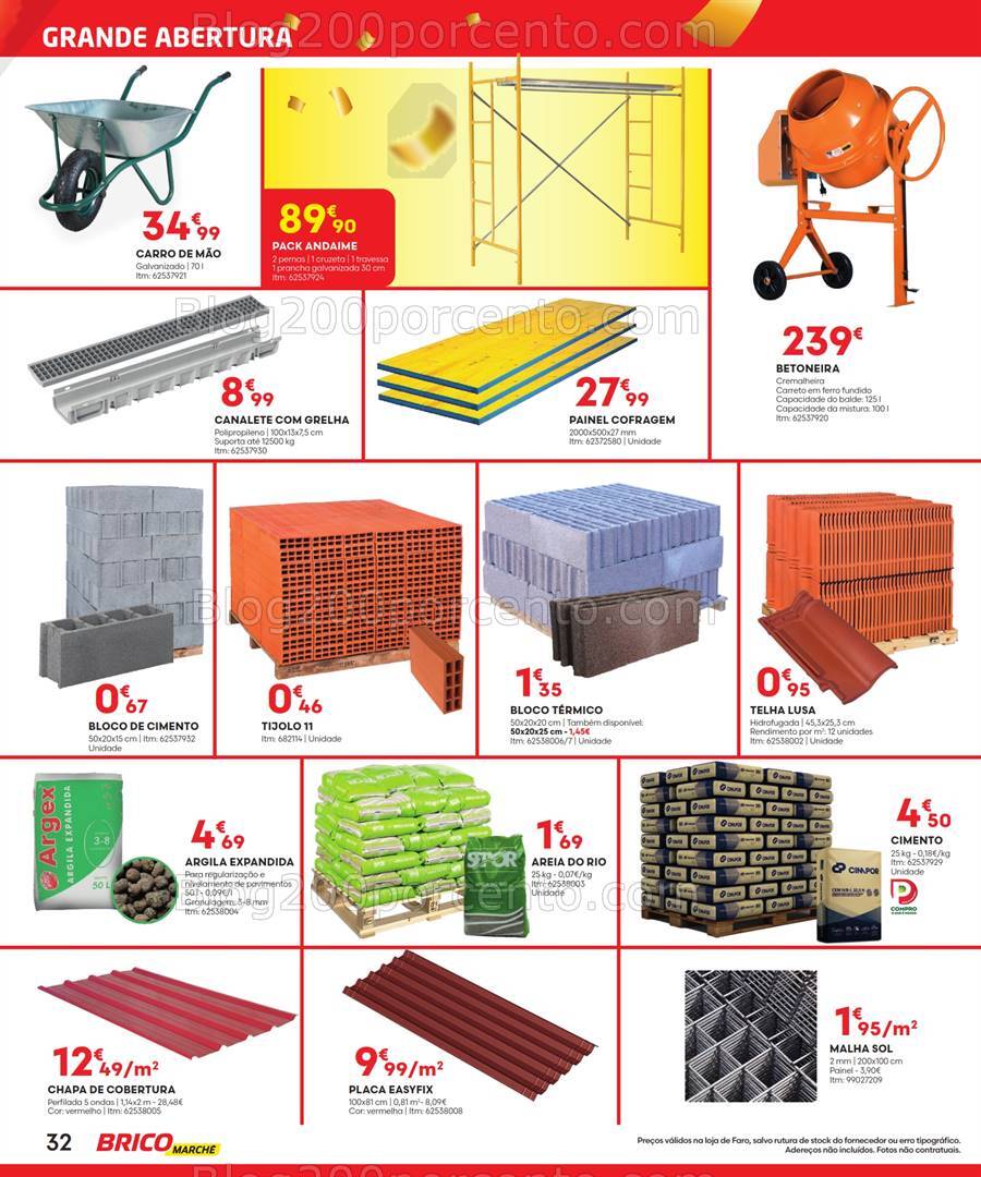 Antevisão Folheto BRICOMARCHÉ Abertura Faro Promoções de 25 julho a 11 agosto