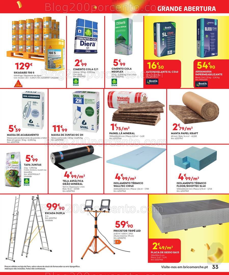 Antevisão Folheto BRICOMARCHÉ Abertura Faro Promoções de 25 julho a 11 agosto