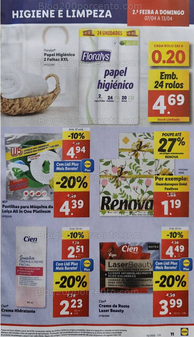 Antevisão Folheto LIDL Promoções de 7 a 13 abril