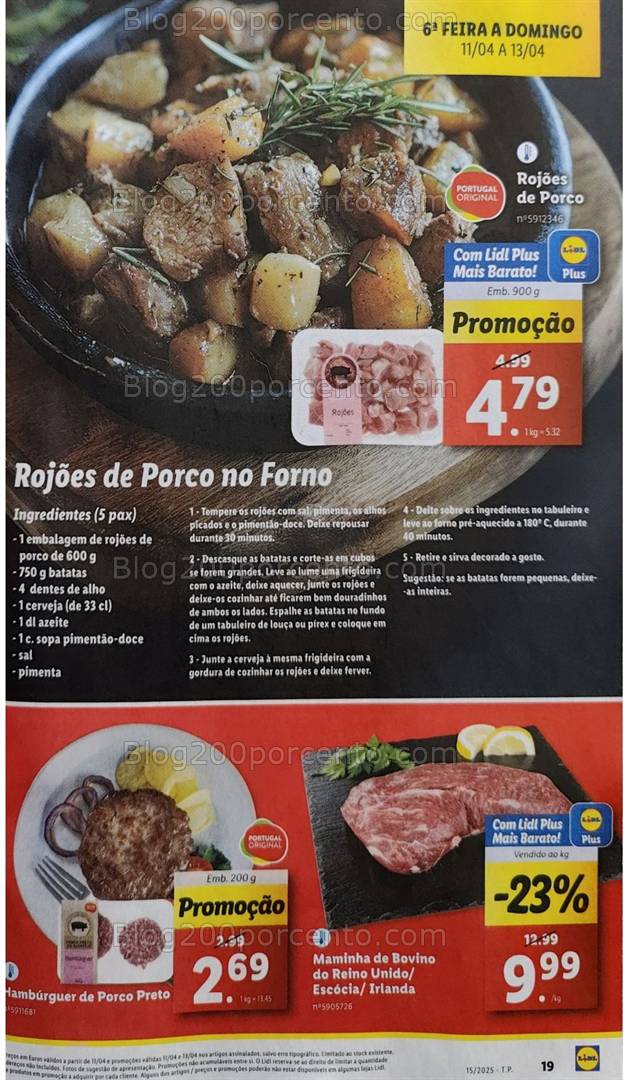 Antevisão Folheto LIDL Promoções de 7 a 13 abril