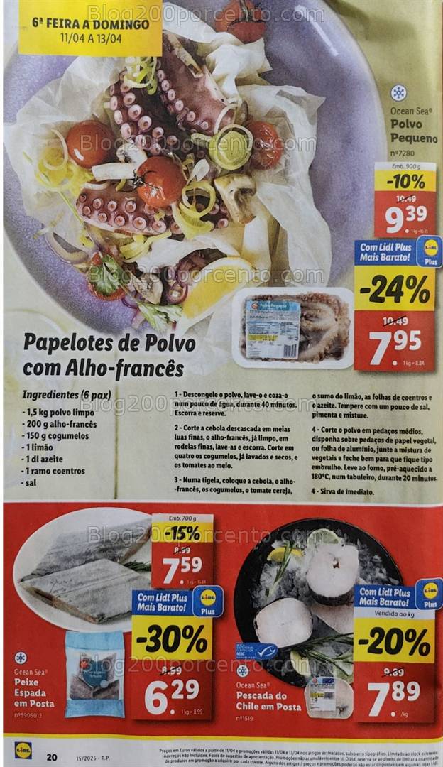 Antevisão Folheto LIDL Promoções de 7 a 13 abril