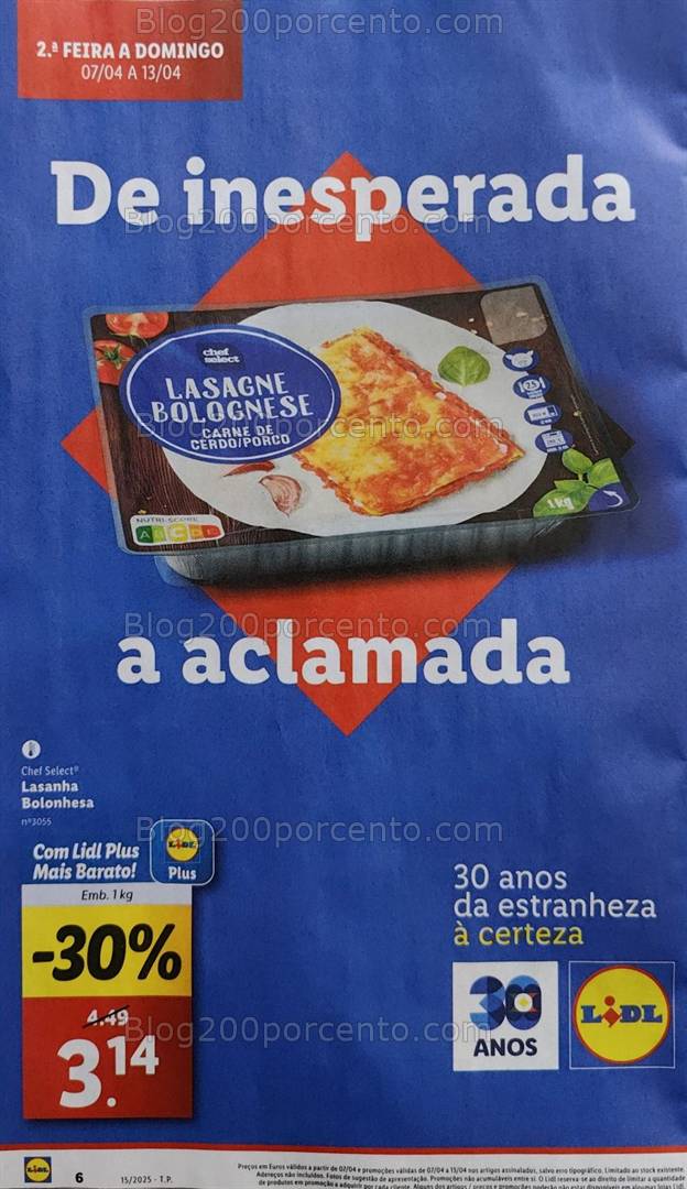 Antevisão Folheto LIDL Promoções de 7 a 13 abril