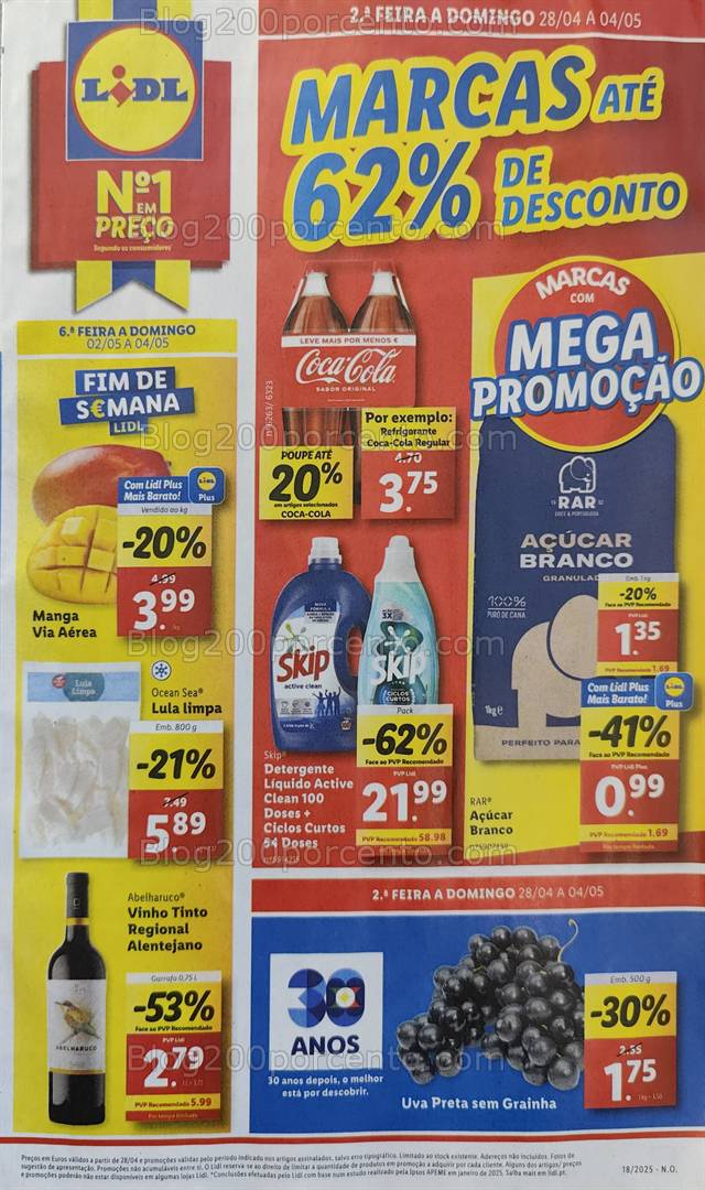 Antevisão Folheto LIDL Promoções de 28 abril a 4 maio