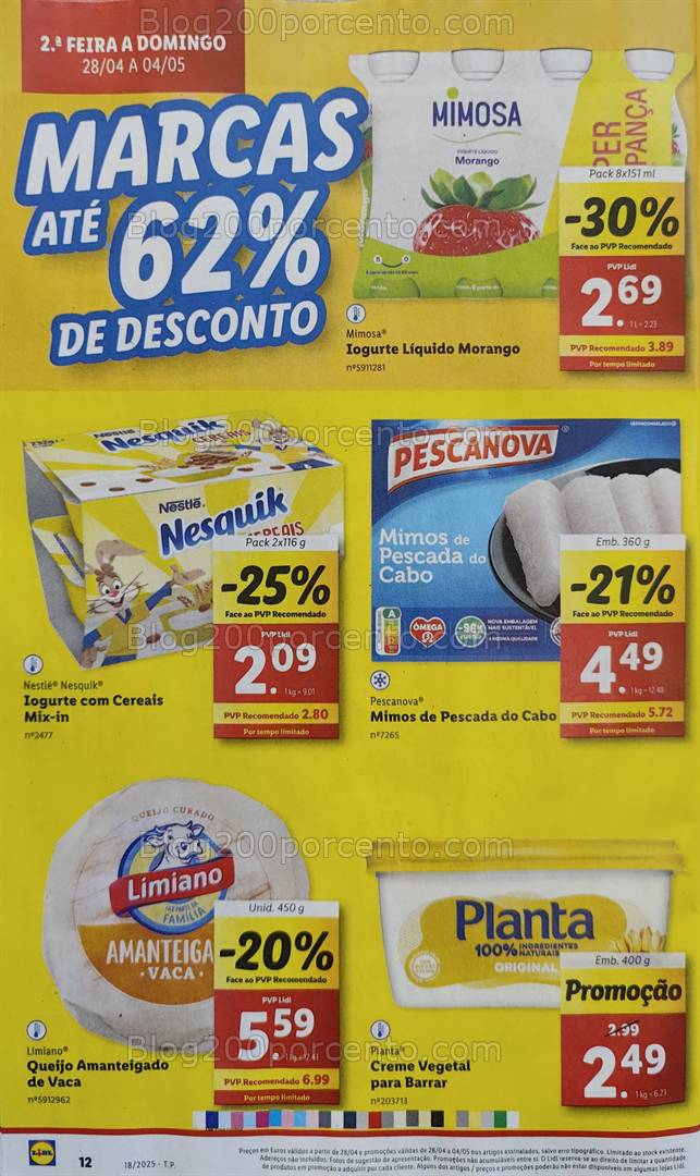 Antevisão Folheto LIDL Promoções de 28 abril a 4 maio
