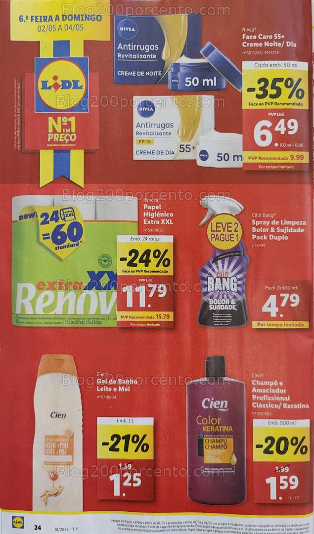 Antevisão Folheto LIDL Promoções de 28 abril a 4 maio