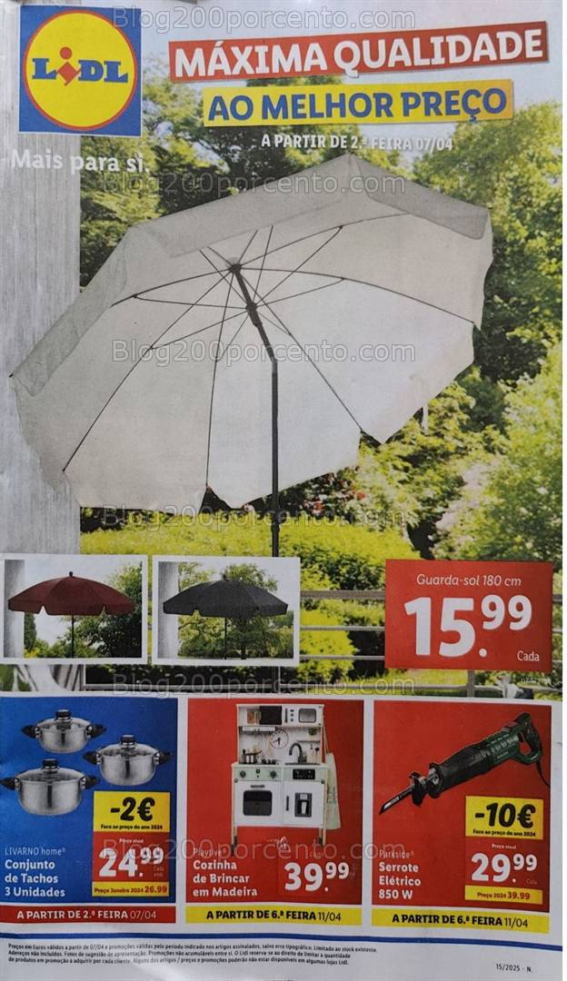 Antevisão Folheto LIDL Bazar Promoções de 7 a 13 abril