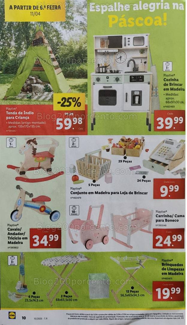 Antevisão Folheto LIDL Bazar Páscoa Promoções de 7 a 13 abril
