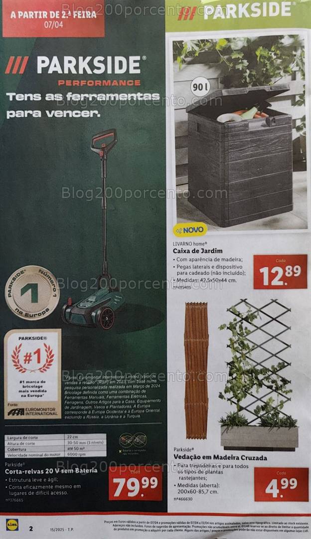 Antevisão Folheto LIDL Bazar Promoções de 7 a 13 abril