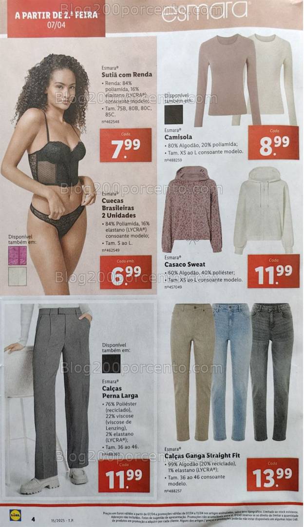 Antevisão Folheto LIDL Bazar Promoções de 7 a 13 abril