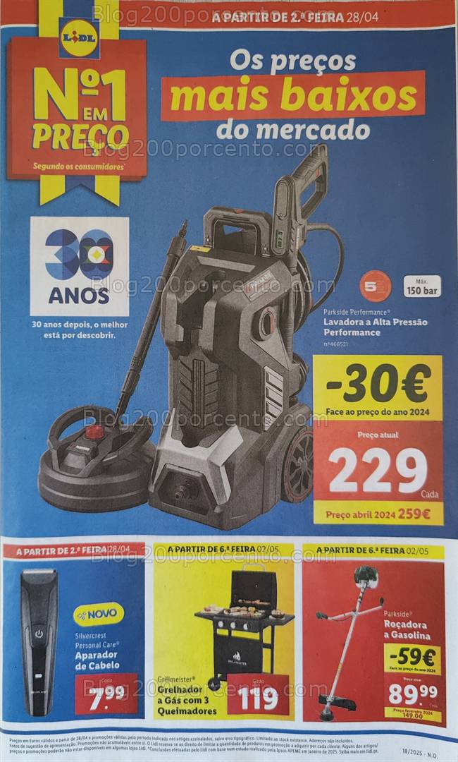 Antevisão Folheto LIDL Bazar Promoções de 28 abril a 8 maio