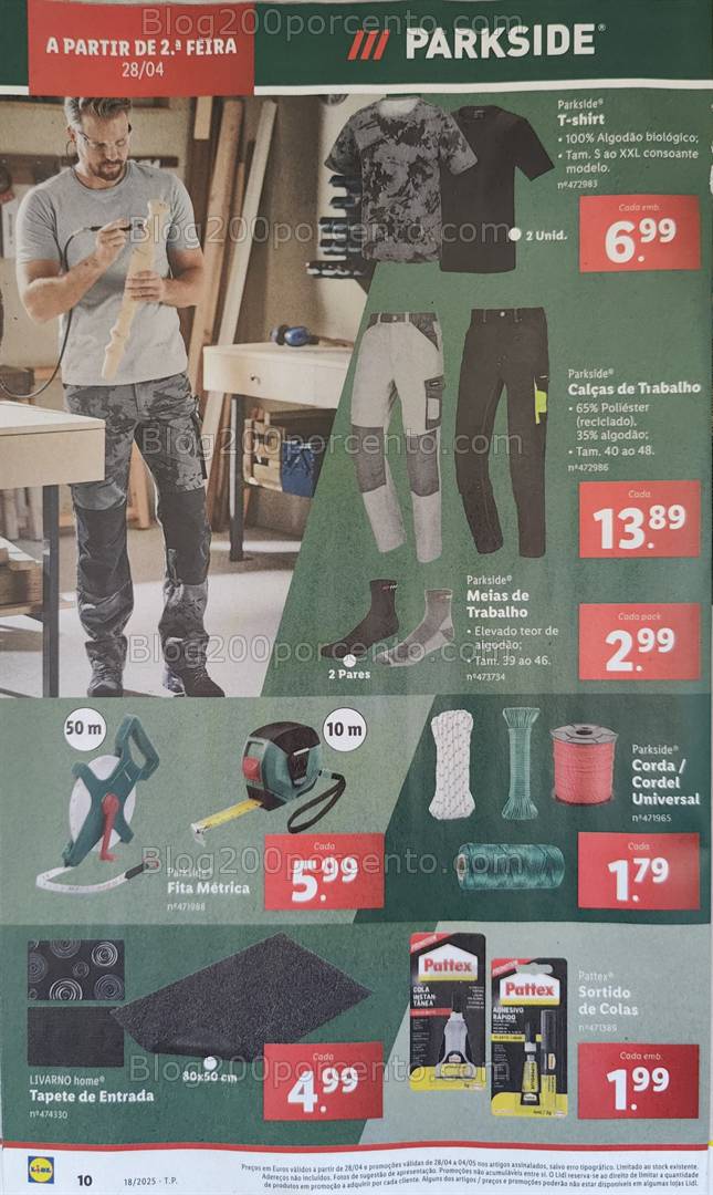 Antevisão Folheto LIDL Bazar Promoções de 28 abril a 8 maio