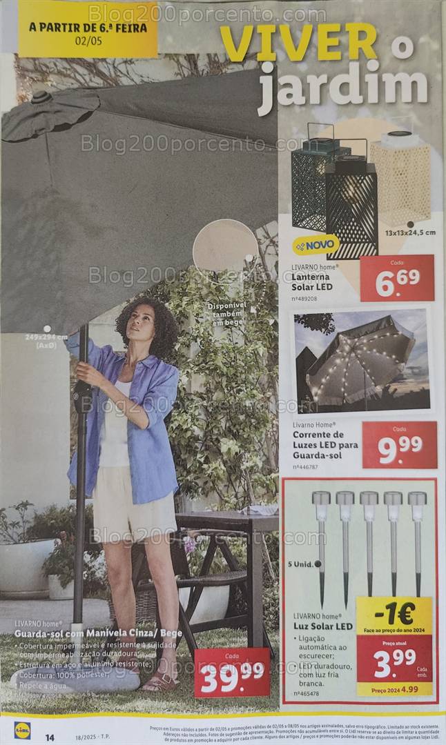 Antevisão Folheto LIDL Bazar Promoções de 2 a 8 maio