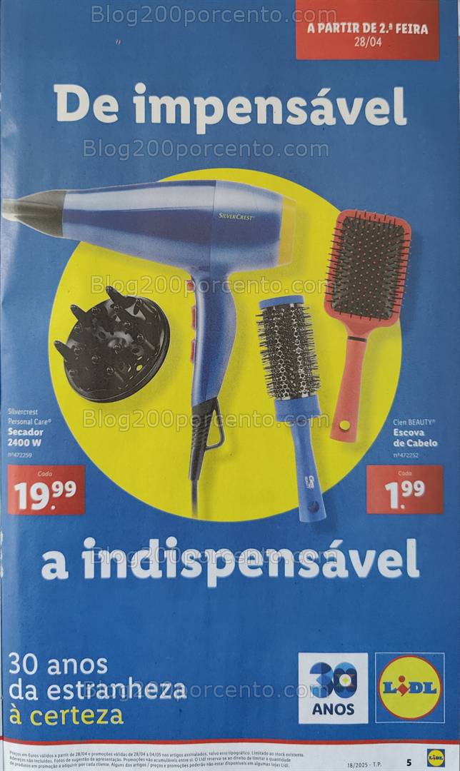 Antevisão Folheto LIDL Bazar Promoções de 28 abril a 8 maio