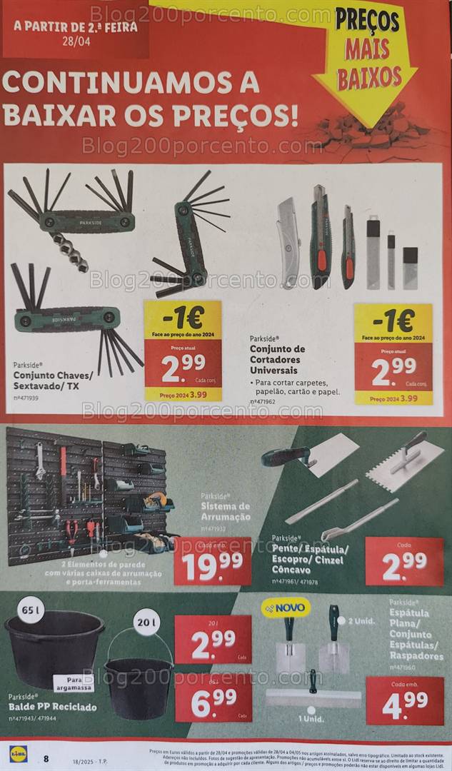 Antevisão Folheto LIDL Bazar Promoções de 28 abril a 8 maio