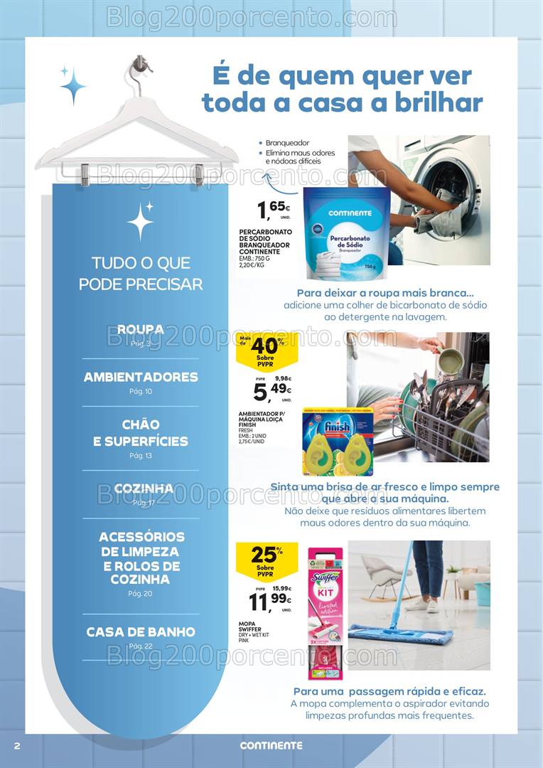 Antevisão Folheto CONTINENTE Limpeza do Lar - 18 fevereiro a 2 março