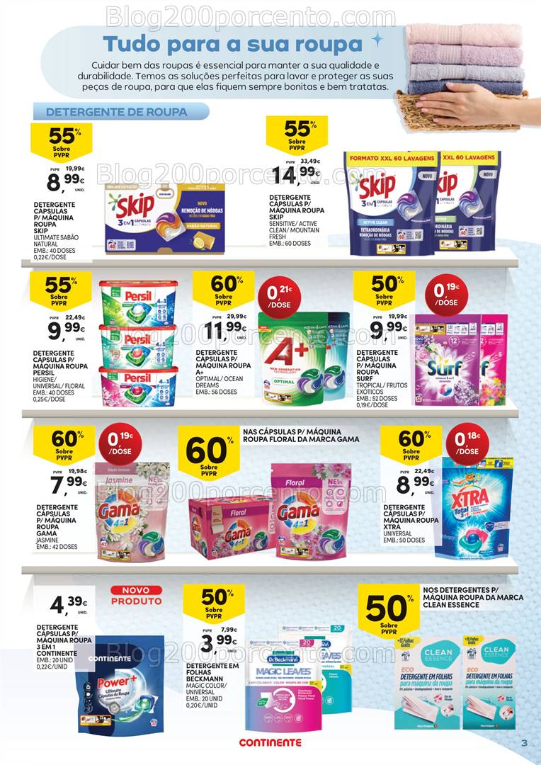 Antevisão Folheto CONTINENTE Limpeza do Lar - 18 fevereiro a 2 março