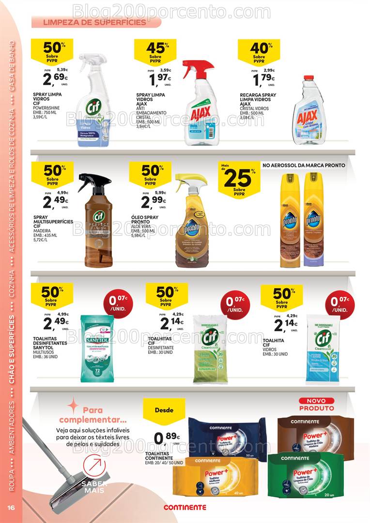 Antevisão Folheto CONTINENTE Limpeza do Lar - 18 fevereiro a 2 março
