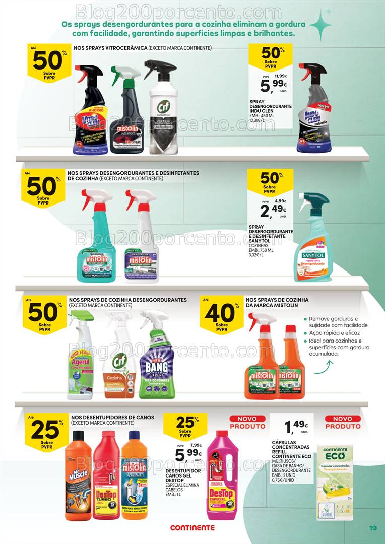 Antevisão Folheto CONTINENTE Limpeza do Lar - 18 fevereiro a 2 março