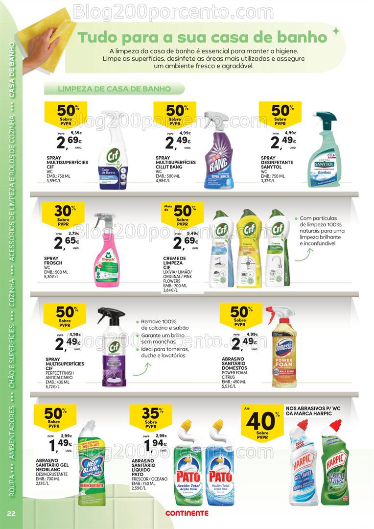 Antevisão Folheto CONTINENTE Limpeza do Lar - 18 fevereiro a 2 março