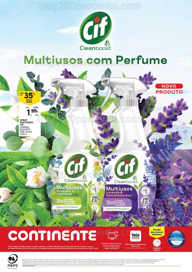 Antevisão Folheto CONTINENTE Limpeza do Lar - 18 fevereiro a 2 março