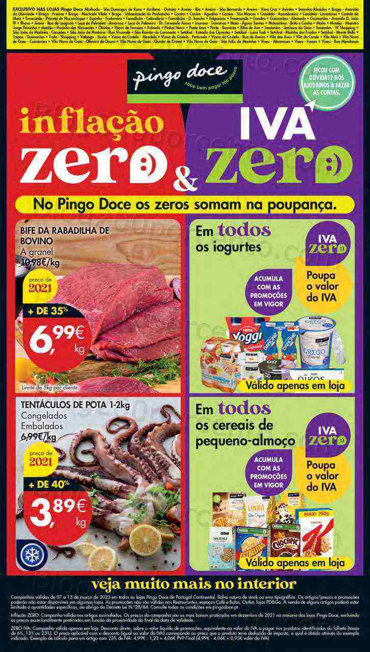 Antevisão Folheto PINGO DOCE Lojas Norte Promoções de 7 a 13 março