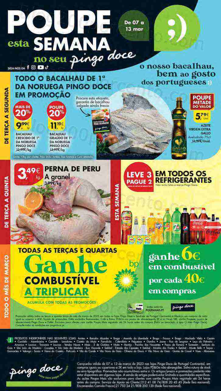 Antevisão Folheto PINGO DOCE Lojas Norte Promoções de 7 a 13 março