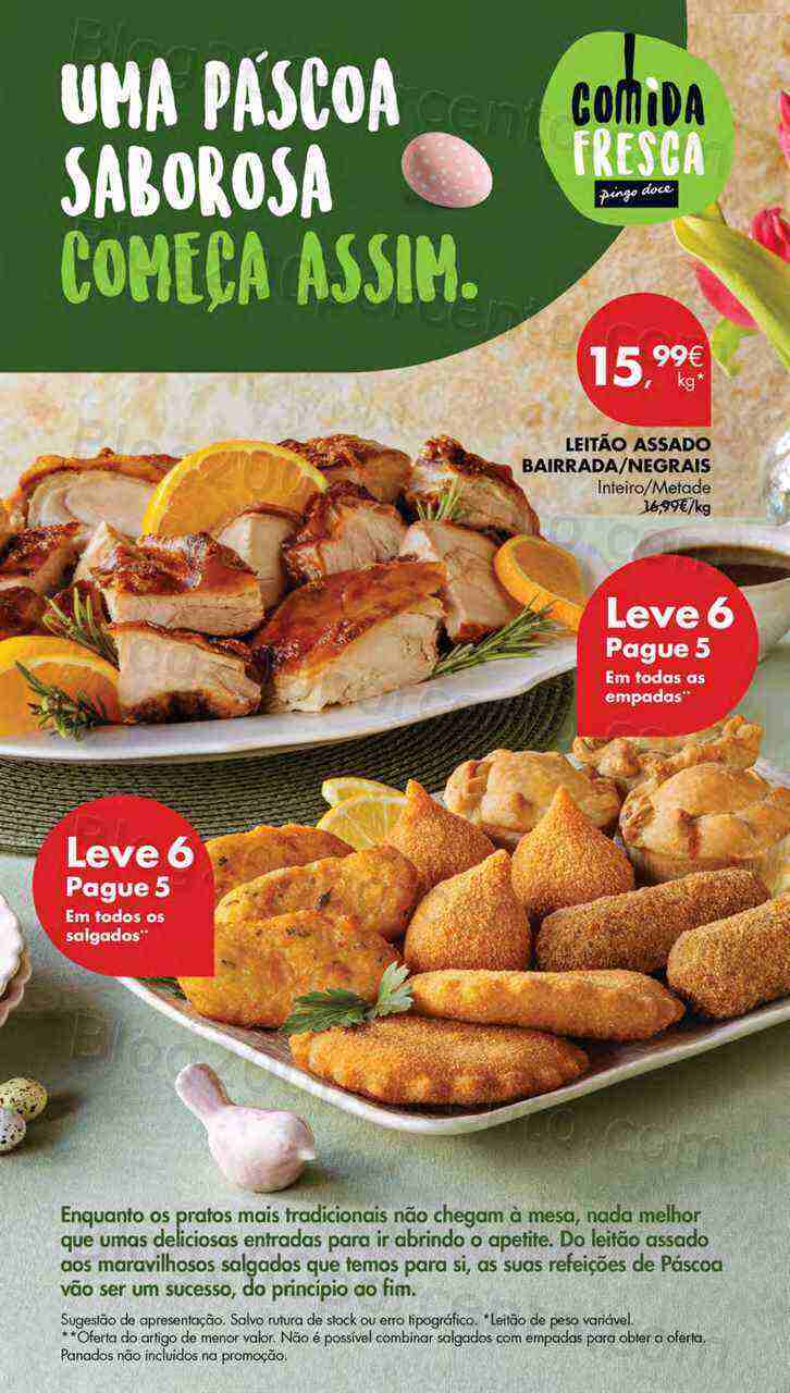 Antevisão Folheto PINGO DOCE Lojas Norte Promoções de 4 a 10 abril