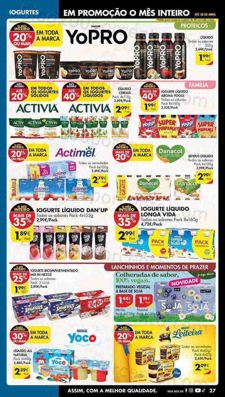 Antevisão Folheto PINGO DOCE Lojas Norte Promoções de 4 a 10 abril