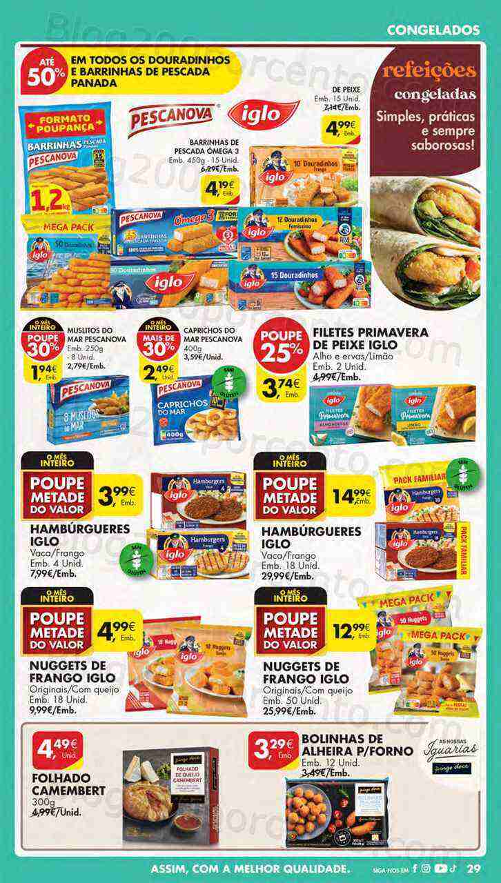 Antevisão Folheto PINGO DOCE Lojas Norte Promoções de 4 a 10 abril