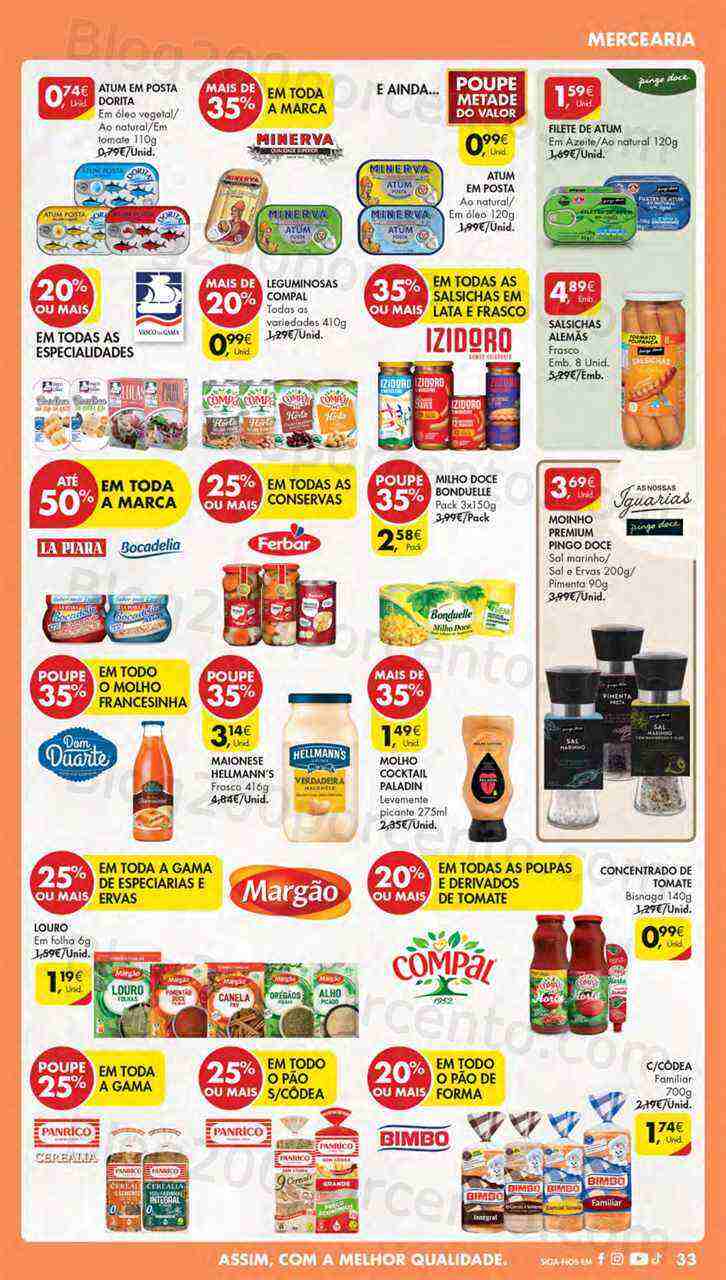 Antevisão Folheto PINGO DOCE Lojas Norte Promoções de 4 a 10 abril