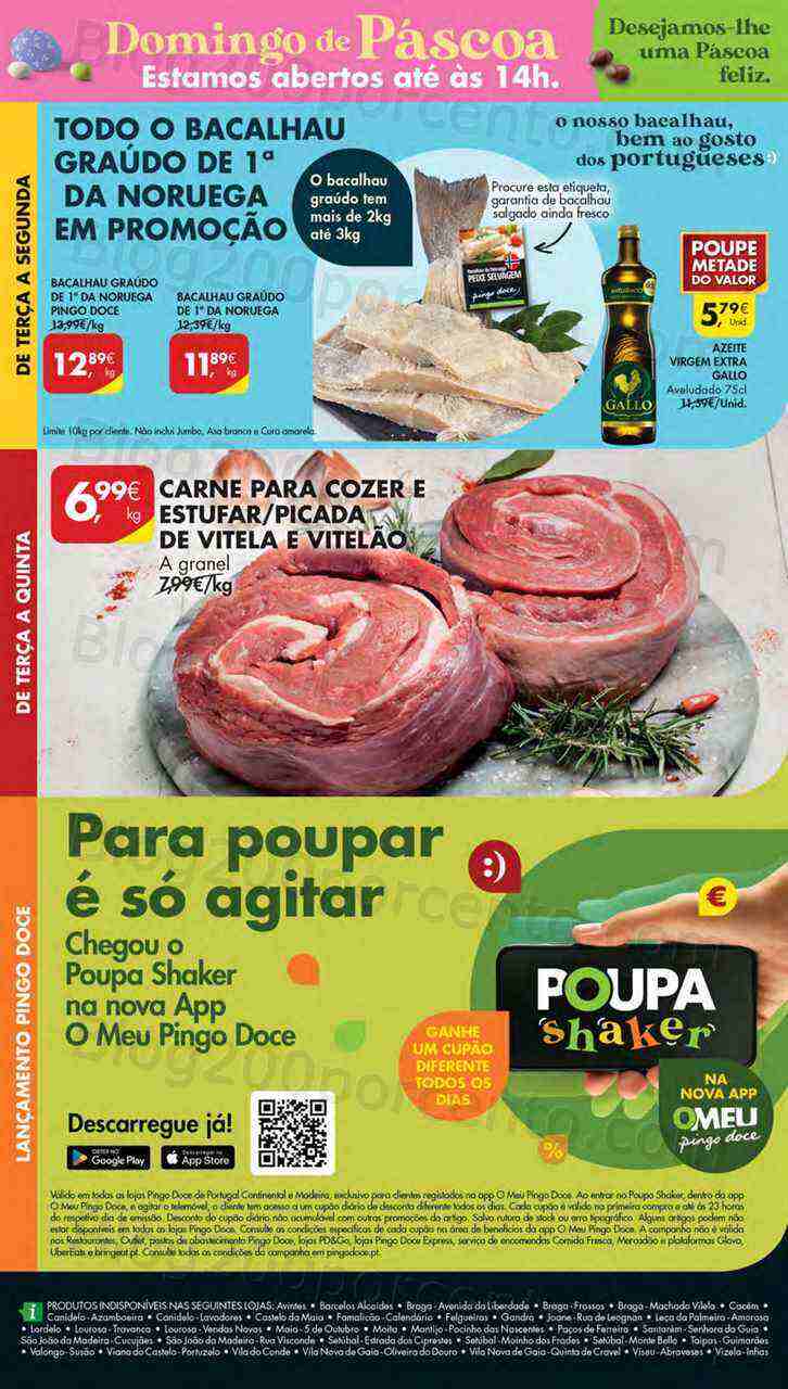 Antevisão Folheto PINGO DOCE Lojas Norte Promoções de 4 a 10 abril