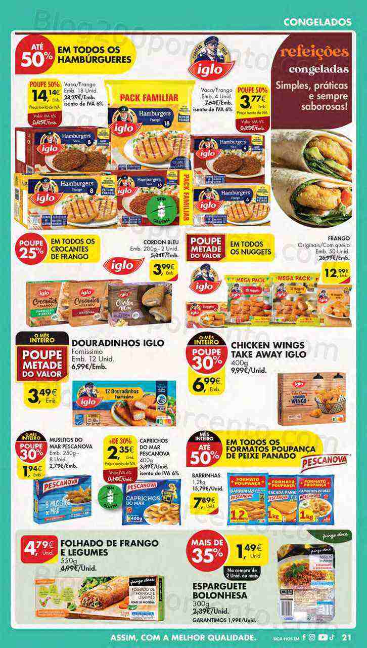 Antevisão Folheto PINGO DOCE Lojas Norte Promoções de 18 a 24 abril