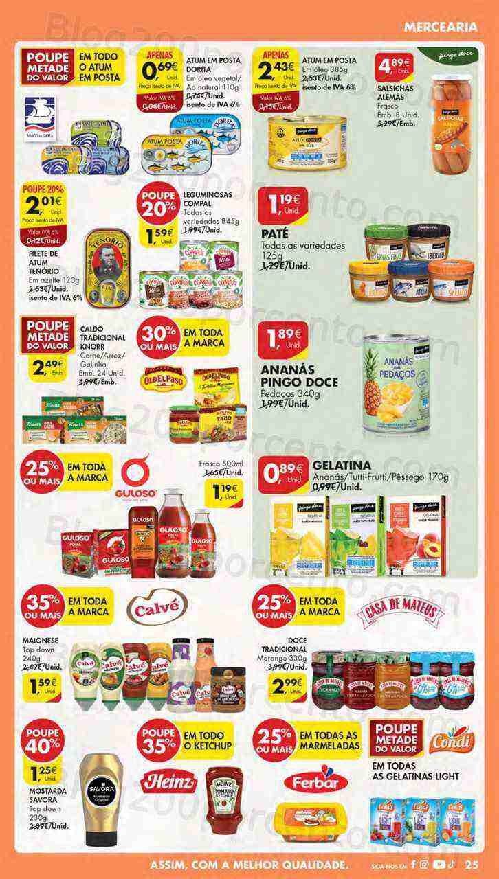Antevisão Folheto PINGO DOCE Lojas Norte Promoções de 25 abril a 1 maio