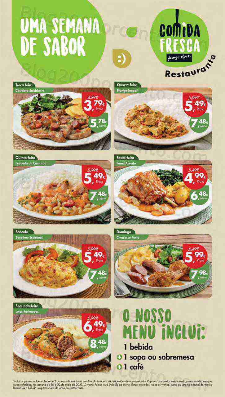 Antevisão Folheto PINGO DOCE Lojas Norte Promoções de 16 a 22 maio