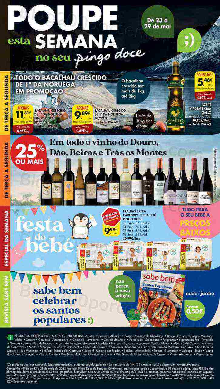 Antevisão Folheto PINGO DOCE Norte Promoções de 23 a 29 maio