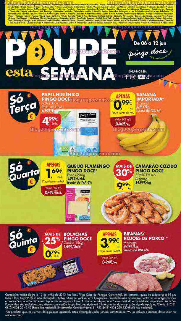 Antevisão Folheto PINGO DOCE Lojas Norte Promoções de 6 a 12 junho