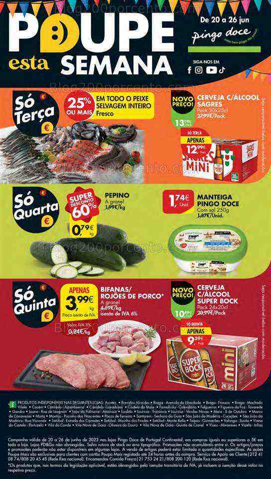 Antevisão Folheto PINGO DOCE Norte Promoções de 20 a 26 junho