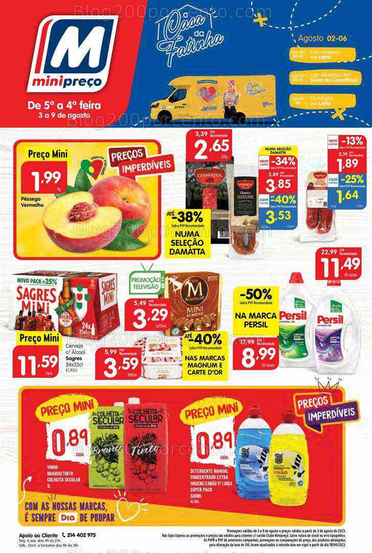 Antevisão Folheto MINIPREÇO Promoções de 3 a 9 agosto