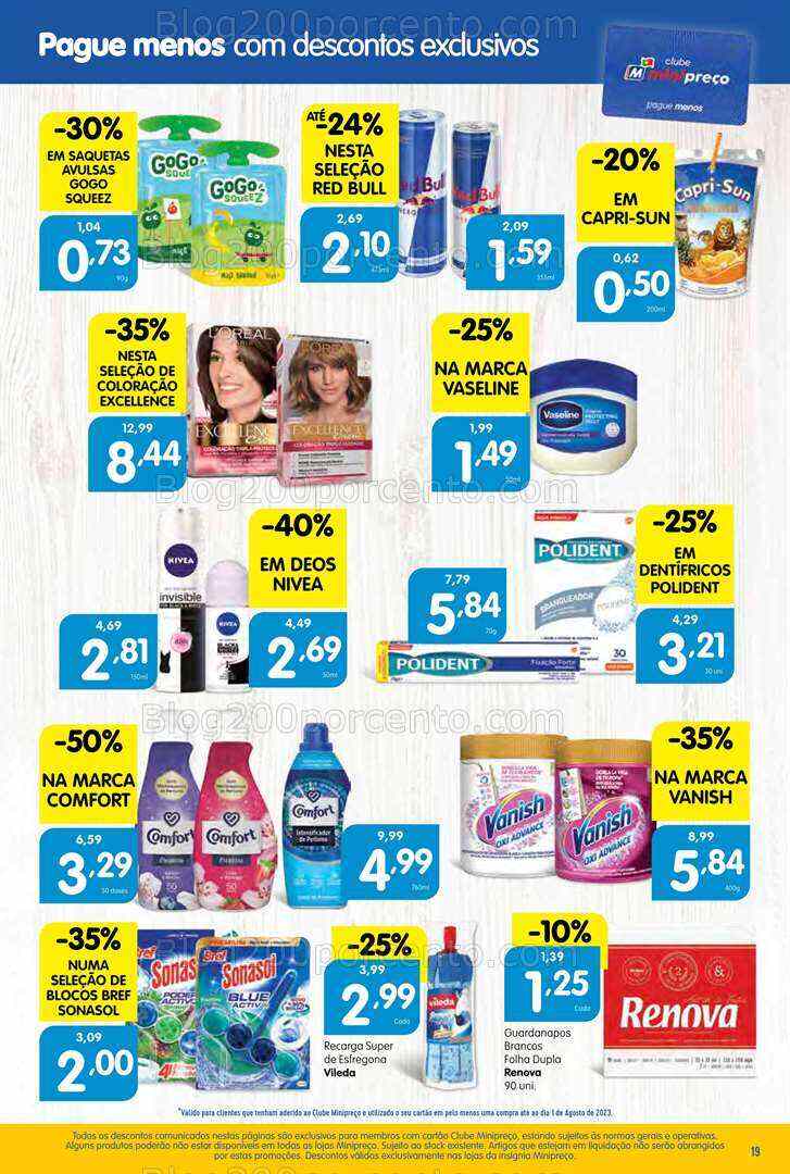 Antevisão Folheto MINIPREÇO Promoções de 3 a 9 agosto