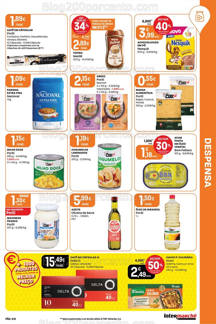 Antevisão Folheto INTERMARCHÉ Mini Promoções de 2 a 8 janeiro