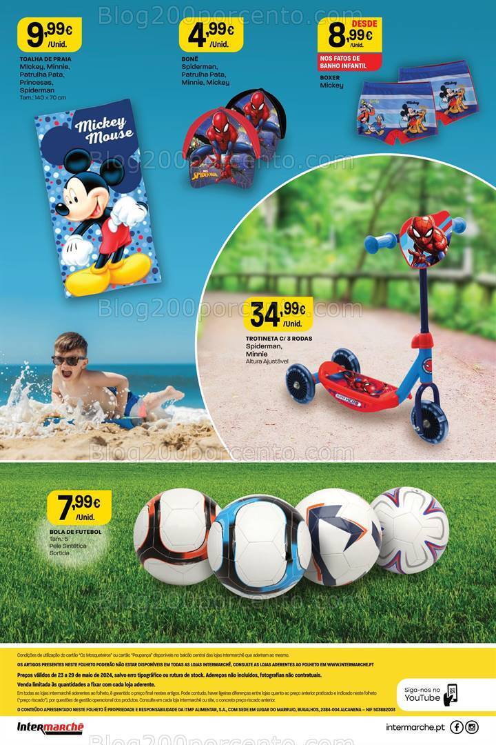 Antevisão Folheto INTERMARCHÉ Bazar Criança Verão Promoções de 23 a 29 maio