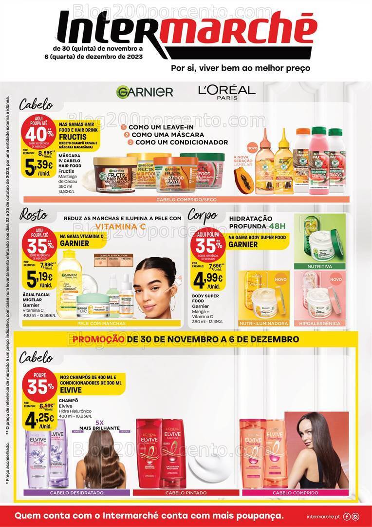 Antevisão Folheto INTERMARCHÉ Especial Beleza - 30 novembro a 6 dezembro